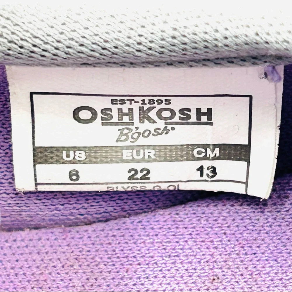 Oshkosh B’gosh shoes Blyss Mary Jane sandals loafers gray kids girl size 6
